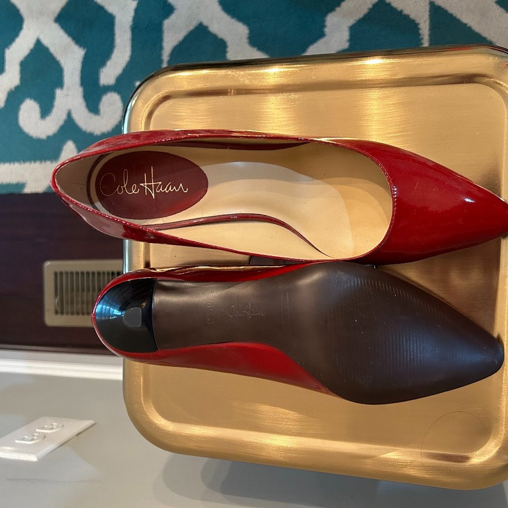 NEVER WORN Cole Haan Red Patent Leather Stilettos